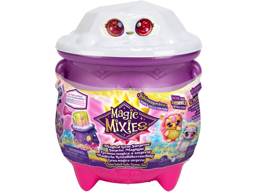 Figurka TM TOYS Magic Mixies Kociołek Gem Surprise Słońce MMM14926 czarująca zabawka świat magii i tajemnic rozwija wyobraźnię kreatywność zdolności manualne odkrywanie magii i przyjazni efekty świetlne i dźwiękowe ekscytująca pełna niespodzianek zabawa