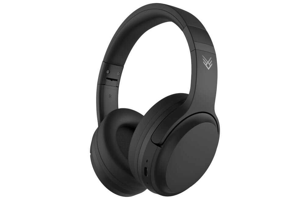 Słuchawki nauszne AUDEEO AO-ANCHP2 komfortowa lekka konstrukcja użytkowanie, słuchawki nauszne pod skosem na białym tle