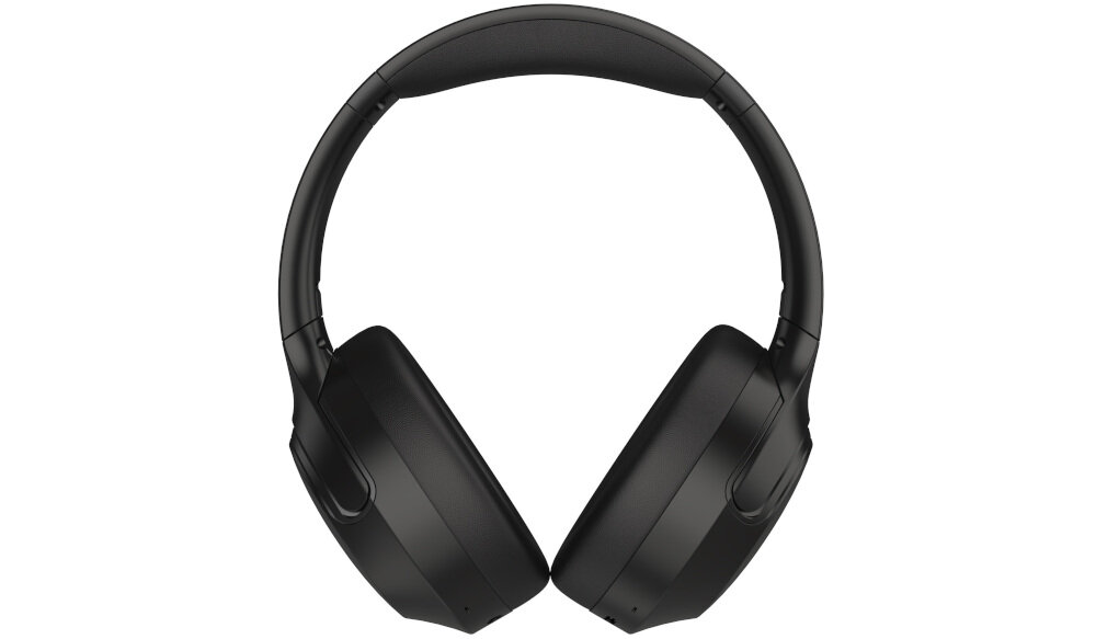 Słuchawki nauszne AUDEEO Melovibe EX ANC długi czas pracy 55 godzin bateria 500 mAh ładowanie USB-C, słuchawki nauszne od frontu na białym tle