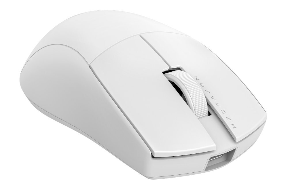 Redragon K1NG mysz w kolorze czarnym na białym tle
