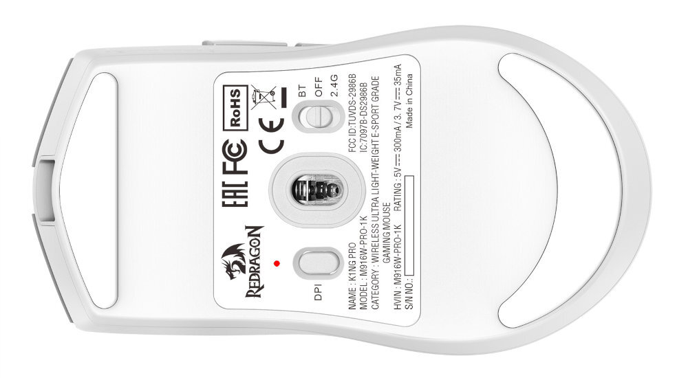 Redragon K1NG trzy tryby łączności przewodowemu przez kabel USB-A/USB-C odbiornikiem USB-A Bluetooth trybie przewodowym Tryb 2,4 GHz połączenie bezprzewodowe mobilnych, laptopach czy tabletach