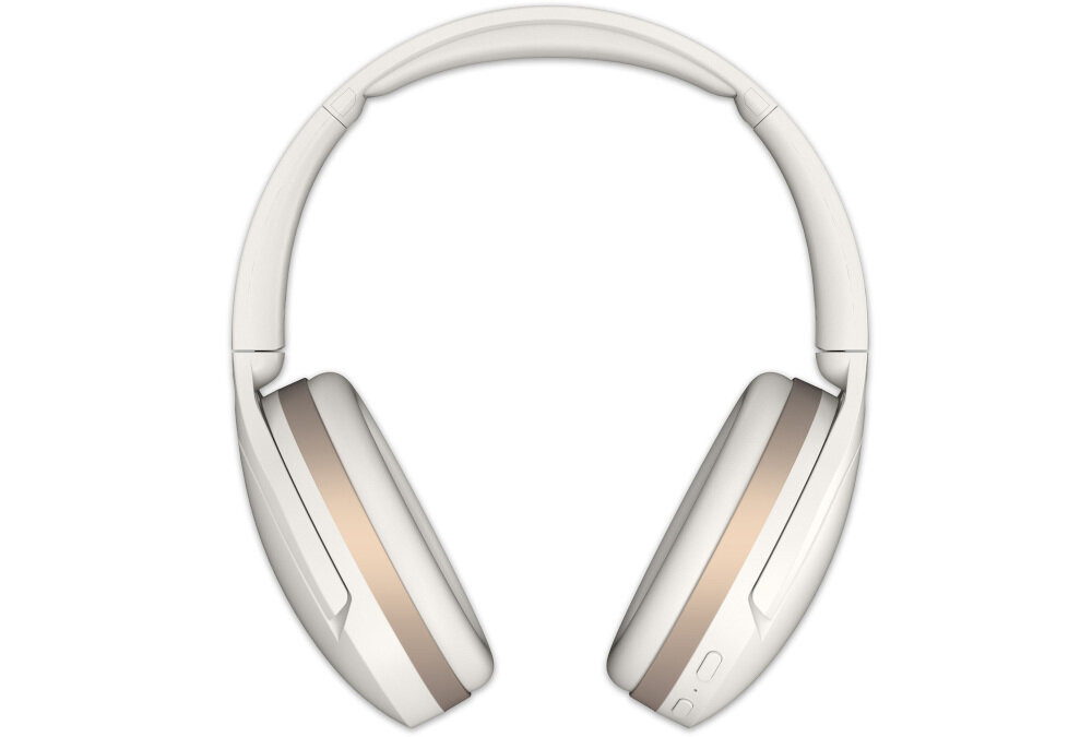 Słuchawki nauszne AUDEEO Serene Hush Pro regulacja głośności regulowany pałąk komfort, słuchawki nauszne od frontu na białym tle