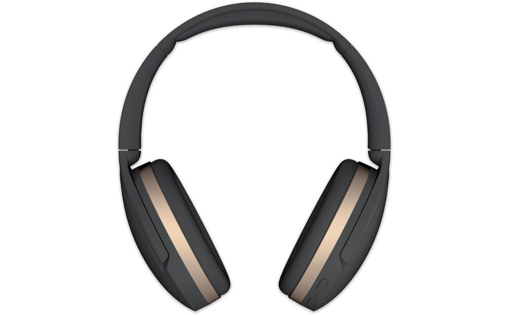 Słuchawki nauszne AUDEEO Serene Hush Pro regulacja głośności regulowany pałąk komfort, słuchawki nauszne od frontu na białym tle