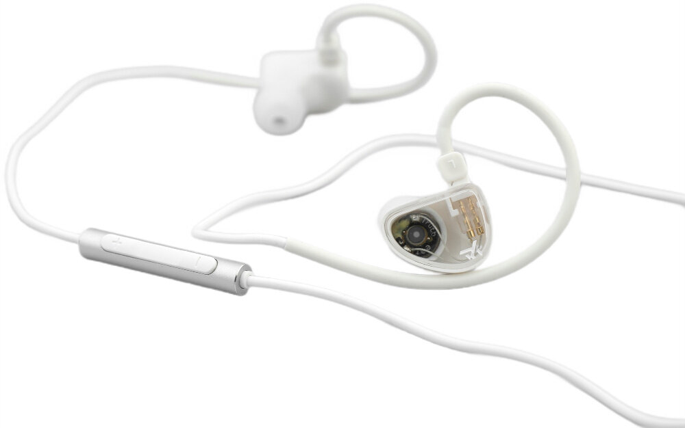 Słuchawki dokanałowe TRUTHEAR Gate z przetwornikiem dynamicznym jakość dźwięku i komfort użytkowania, słuchawki dokanałowe z odłączanym kablem na białym tle