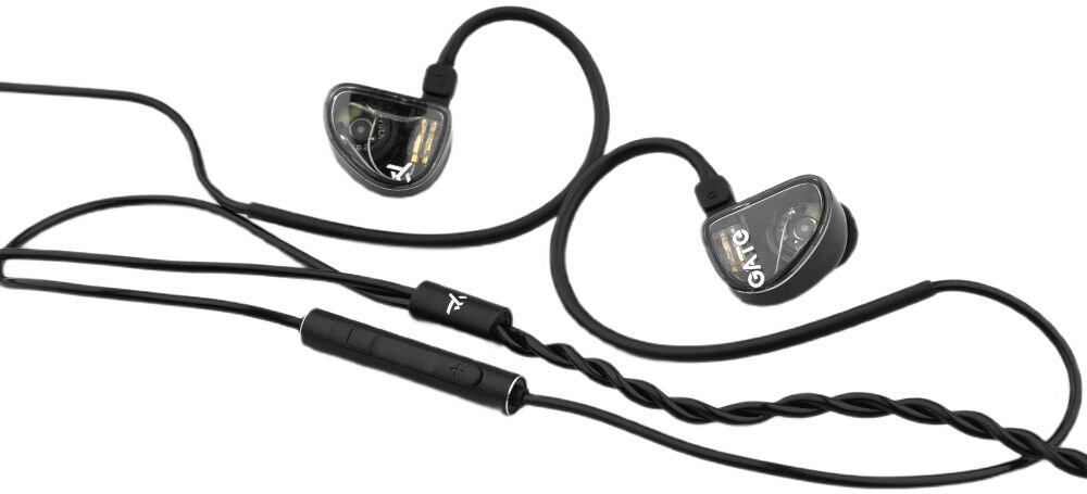 Słuchawki dokanałowe TRUTHEAR Gate cewka CCAW przetwornik stabilna konstrukcja niskie zniekształcenia, słuchawki dokanałowe z odłączanym kablem na białym tle