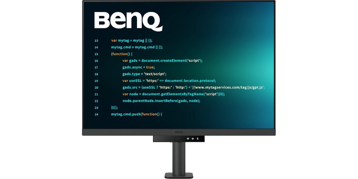 Monitor BENQ RD280UA na białym tle.