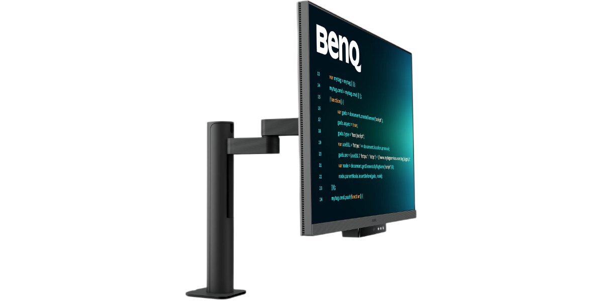 Monitor BENQ RD280UA na białym tle - zdjęcie z boku.