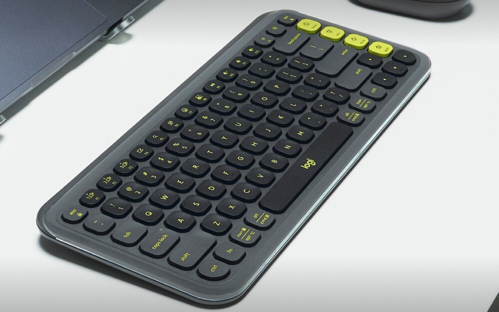 Zestaw LOGITECH POP ICON Combo Graphite klawiatura mysz głośność kliknięcia klawisze