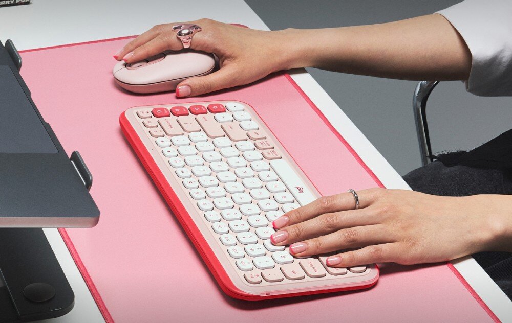 Zestaw LOGITECH POP ICON Combo Rose opis