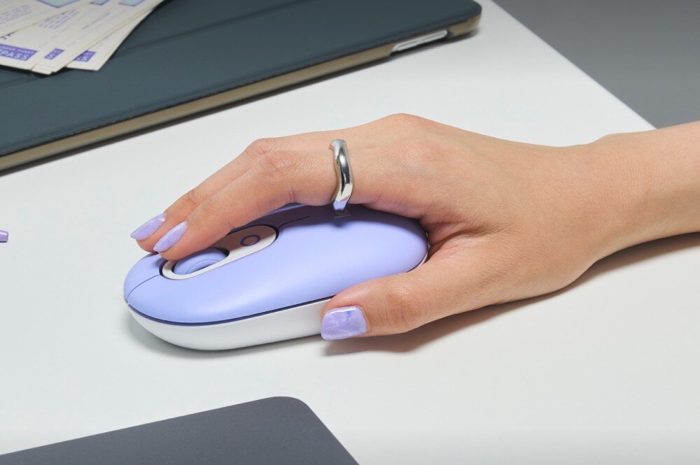 Zestaw LOGITECH POP ICON Combo Lilac mysz rolka tryby szybkość