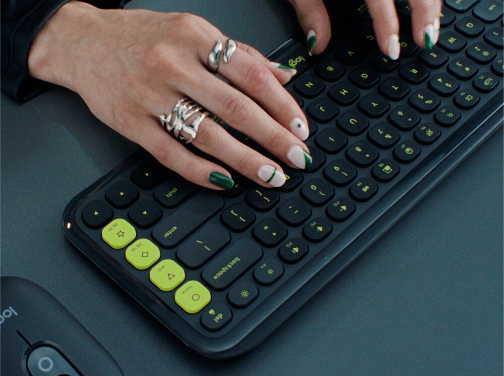 Klawiatura LOGITECH POP ICON Keys Graphite klawisze profil