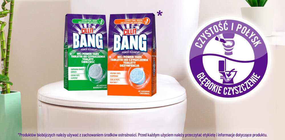 Kostka do WC CILLIT BANG Cillit Bang WC: Power Tabs Dezynfekcja 6 szt.