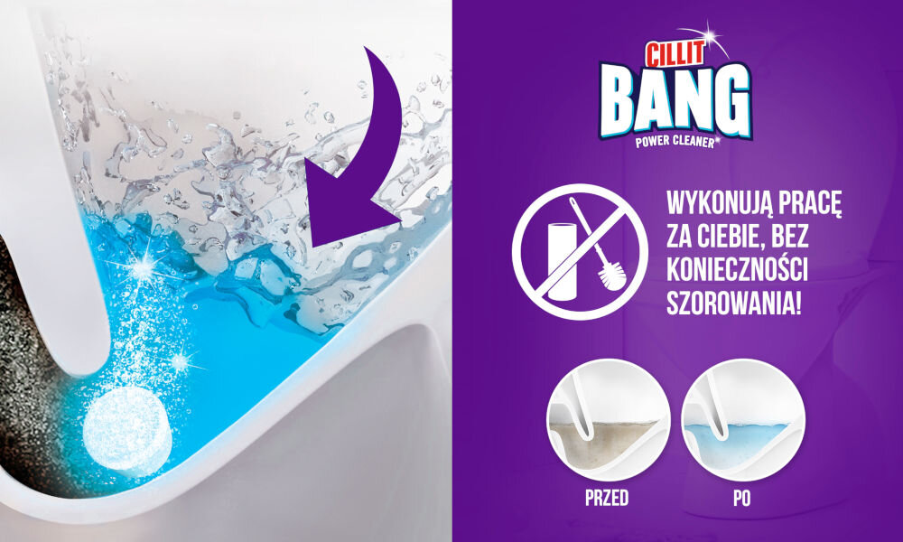 Kostka do WC CILLIT BANG Cillit Bang WC: Power Tabs Dezynfekcja 6 szt.