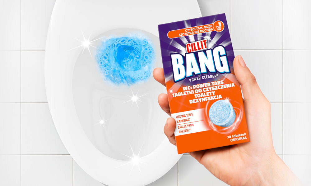 Kostka do WC CILLIT BANG Cillit Bang WC: Power Tabs Dezynfekcja 6 szt.