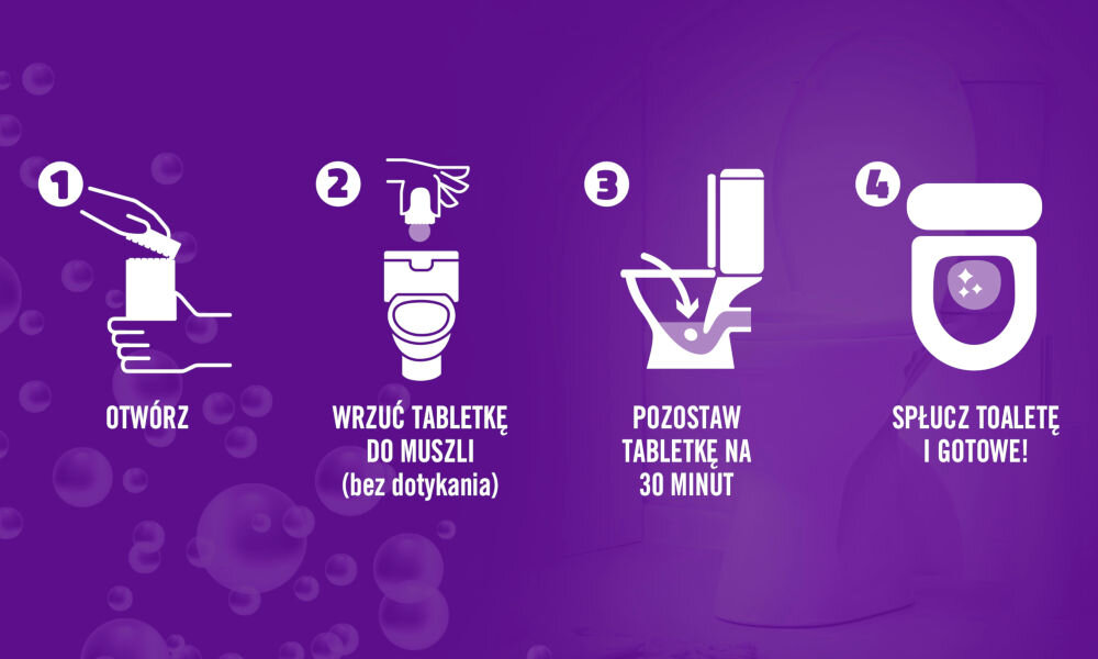 Kostka do WC CILLIT BANG Cillit Bang WC: Power Tabs Dezynfekcja 6 szt.