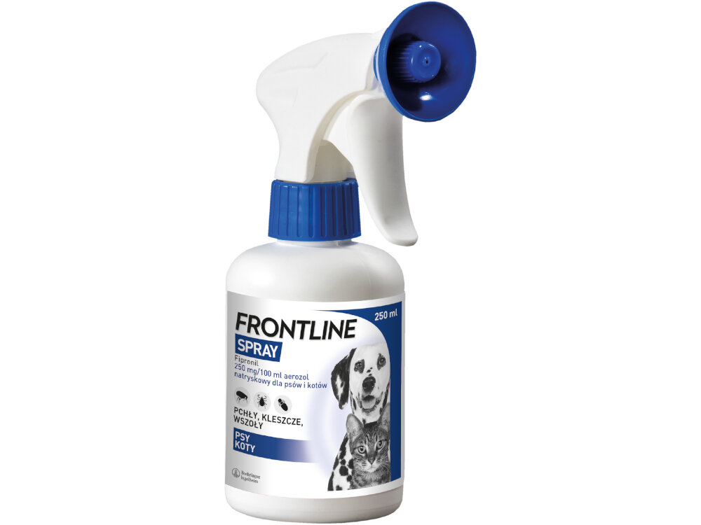 Spray dla psa i kota FRONTLINE 250 ml ochrona skutecznosc
