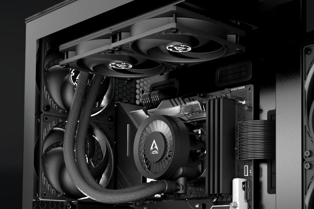 Komputer MAD DOG DIAXID605F-A05DB32V2 R7-5800XT 32GB RAM 1TB SSD Radeon RX7700XT Wi-Fi chłodzenie wodne temperatura