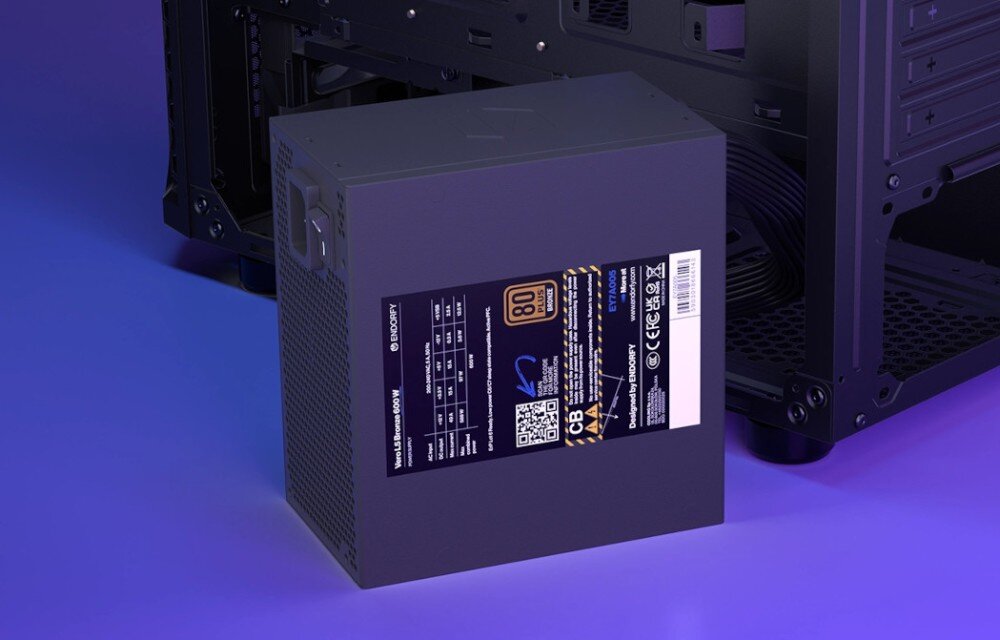Komputer MAD DOG ENDORFY500ARGB-I08WR32V2 i5-14400F 32GB RAM 1TB SSD GeForce RTX4060 Wi-Fi Windows 11 Home zasilacz moc sprawność certyfikat zabezpieczenia