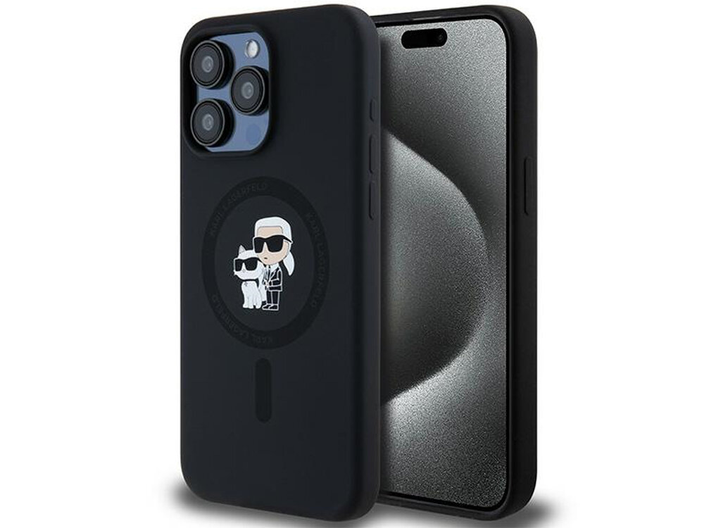 Etui Karl Lagerfeld Silicone Karl & Choupette funkcjonalności i elegancji Choupette iPhone