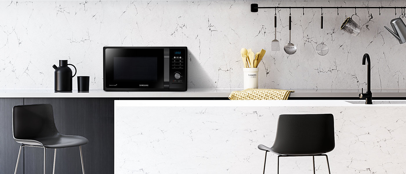 kuchenka mikrofalowa Samsung MG23F301TAK to model wolnostojący z eleganckim czarnym frontem kuchenka mikrofalowa Samsung MG23F301TAK to model wolnostojący z eleganckim czarnym frontem