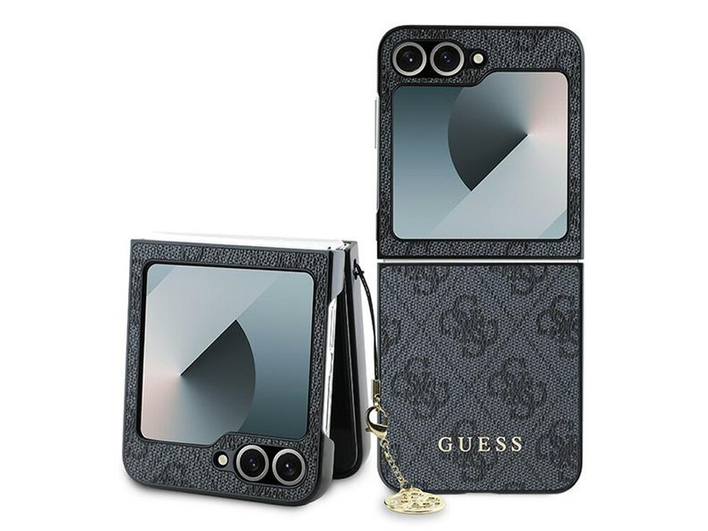 Etui GUESS 4G Charm do Samsung Galaxy Z Flip 6 Czarny pokrowiec case etui klasyczny design