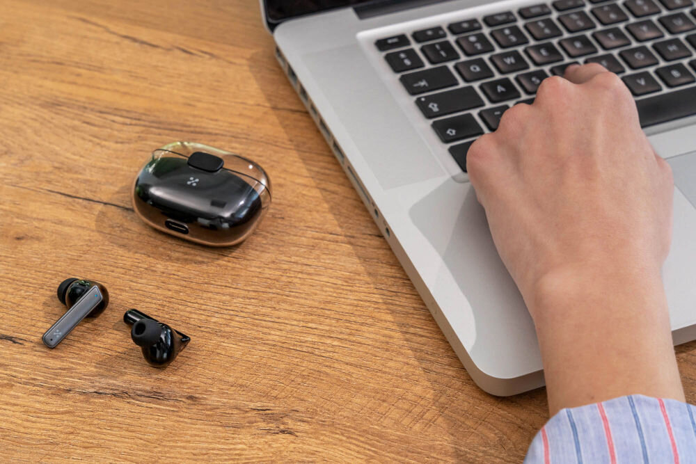 Słuchawki XMUSIC XTW800K ANC aktywna redukcja szumów czysty dźwięk