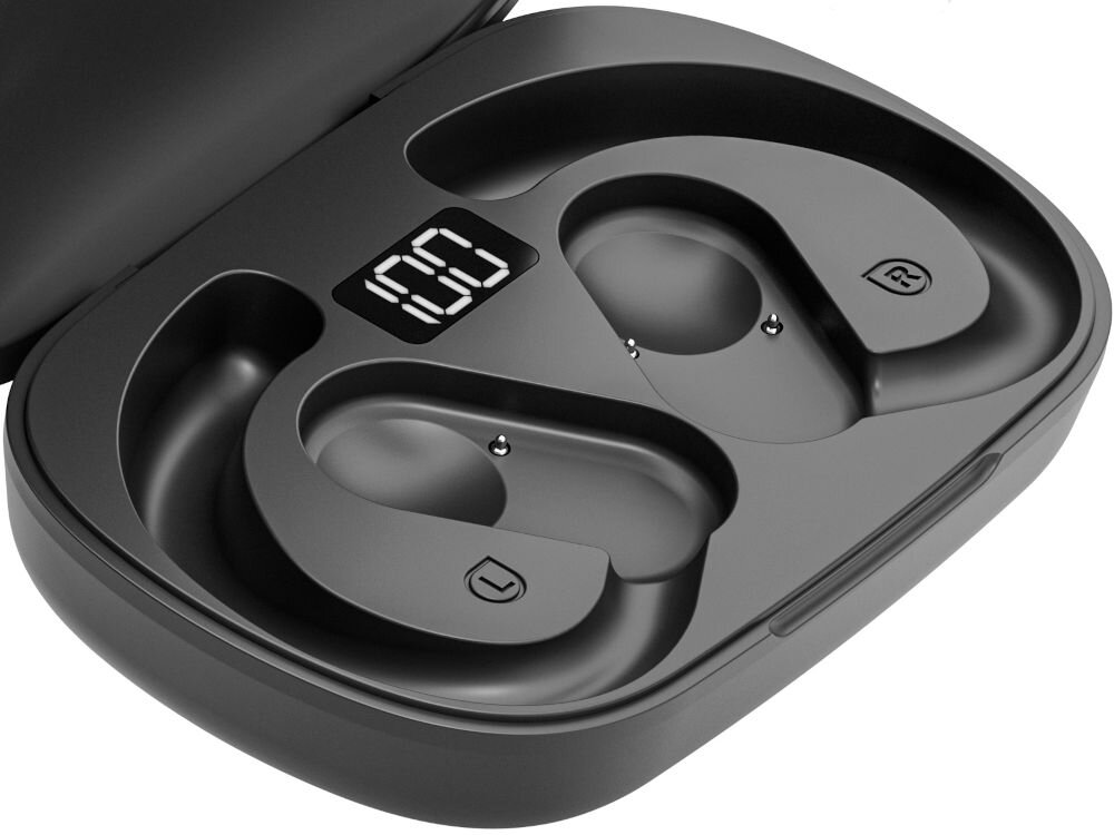 Słuchawki powietrzne XMUSIC XWS550K Czarny Bluetooth 5.3, mikrofon do rozmów, połączenie ze smartfonem i laptopem