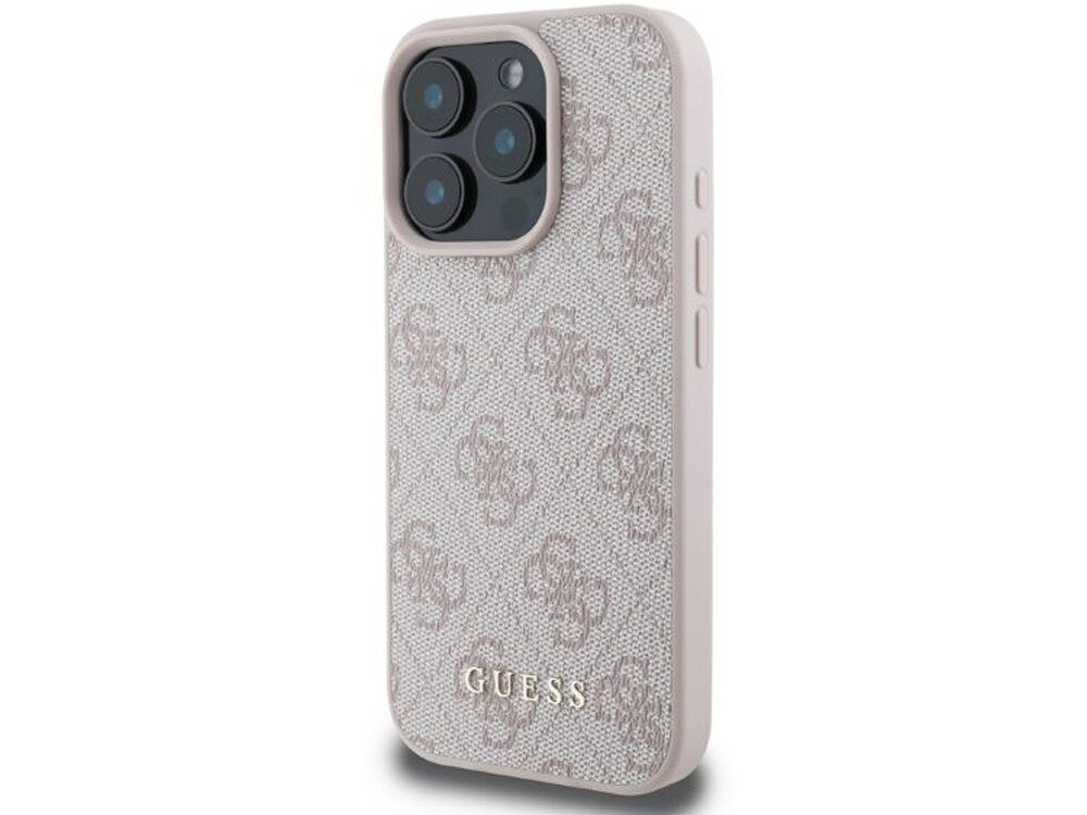 Etui GUESS 4G Classic Wierzchnia warstwa skórą ekologiczną printem 4G złota naszywka