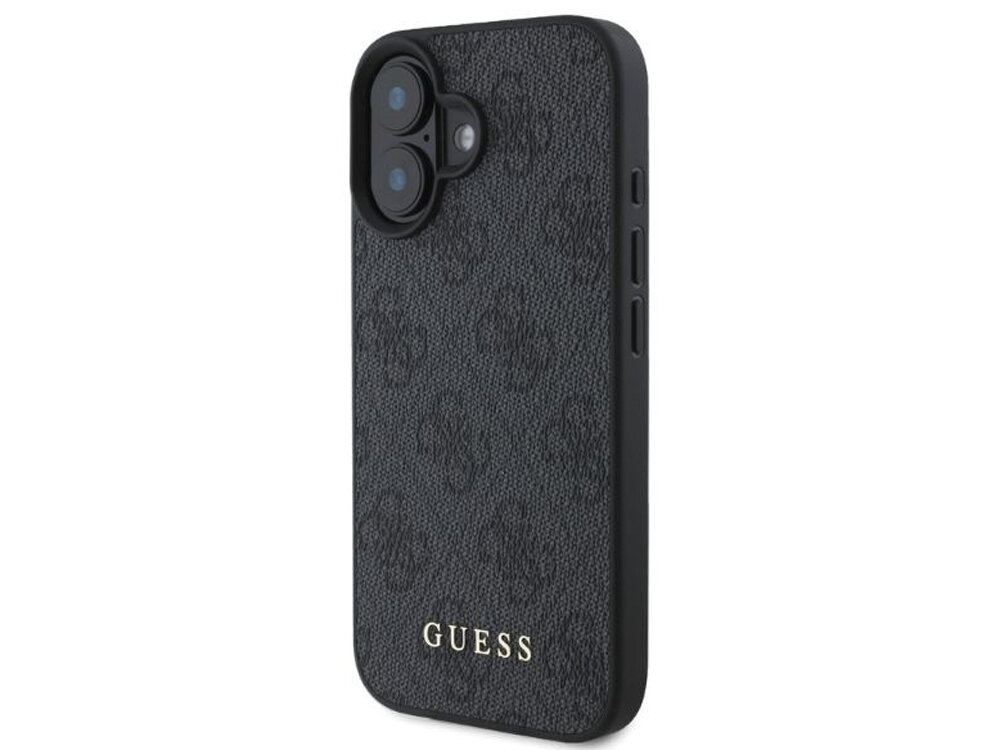 Etui GUESS 4G Classic do Apple iPhone 16 Czarny funkcjonalność estetyka wykonanie oryginalność