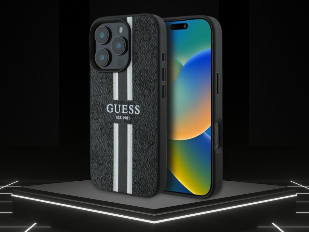 Etui Guess 4G Printed Stripes MagSafe