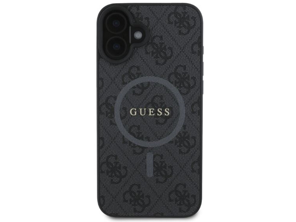 Etui GUESS 4G Ring Classic Logo Zintegrowany pierścień MagSafe ładowanie bezprzewodowe Magnesy stabilne przyleganie iPhone