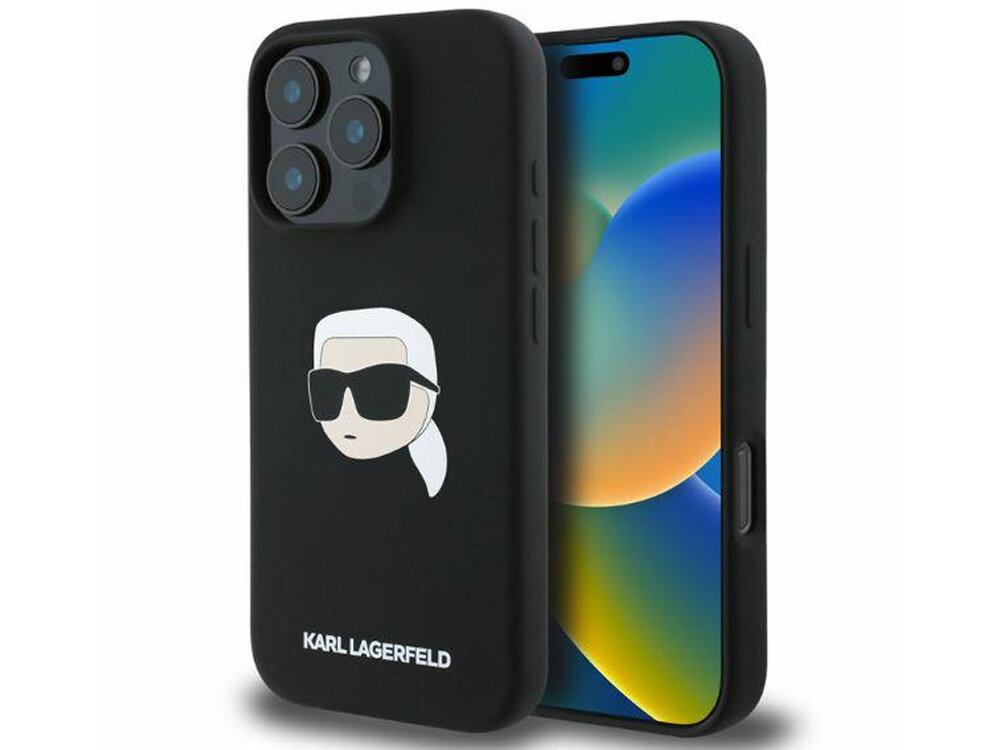 Etui KARL LAGERFELD Silicone Karl Head Print funkcjonalności i stylu modowy design logo domu mody