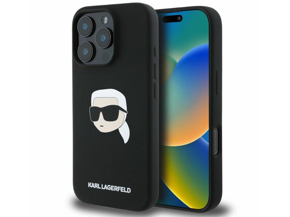 Etui KARL LAGERFELD Silicone Karl Head Print funkcjonalności i stylu modowy design logo domu mody