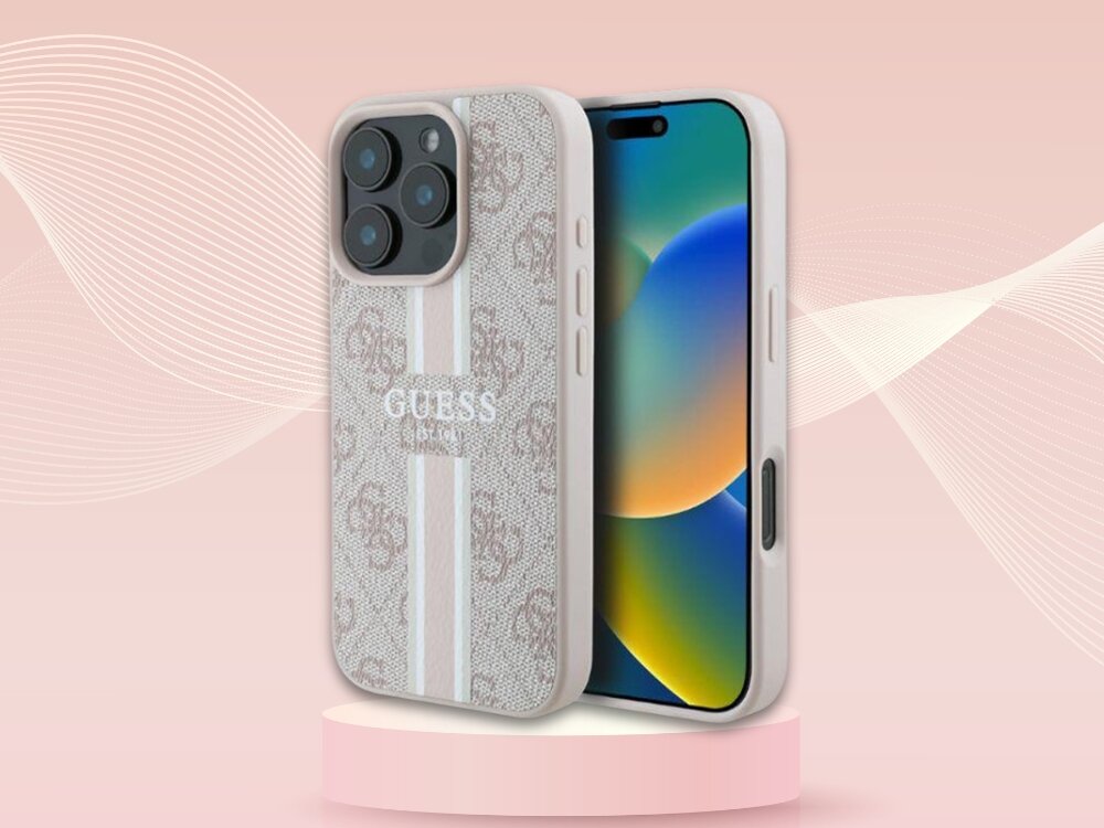 Etui Guess 4G Printed Stripes MagSafe