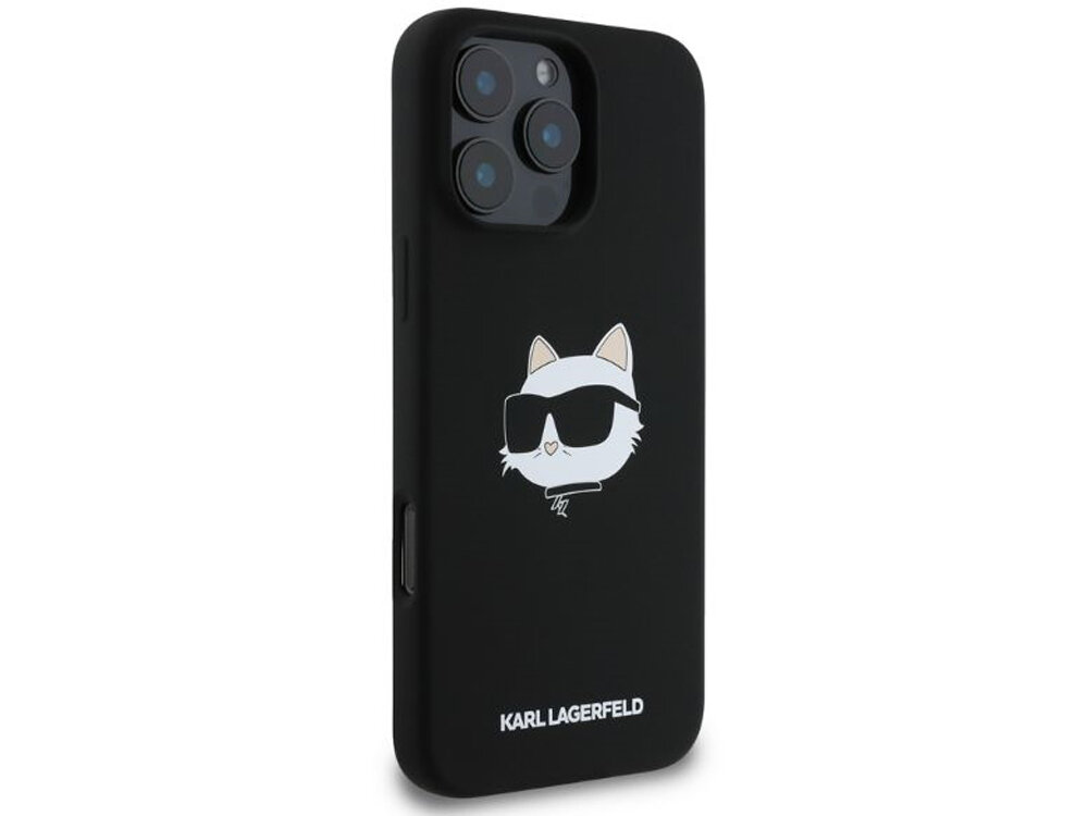 Etui Karl Lagerfeld Silicone Choupette miękkiego silikonu pewny chwyt komfort użytkowania miękką mikrofibrą amortyzuje wstrząsy
