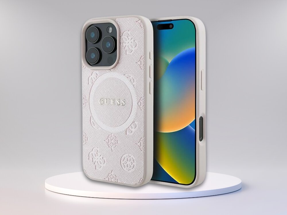 Etui GUESS Saffiano Peony Classic