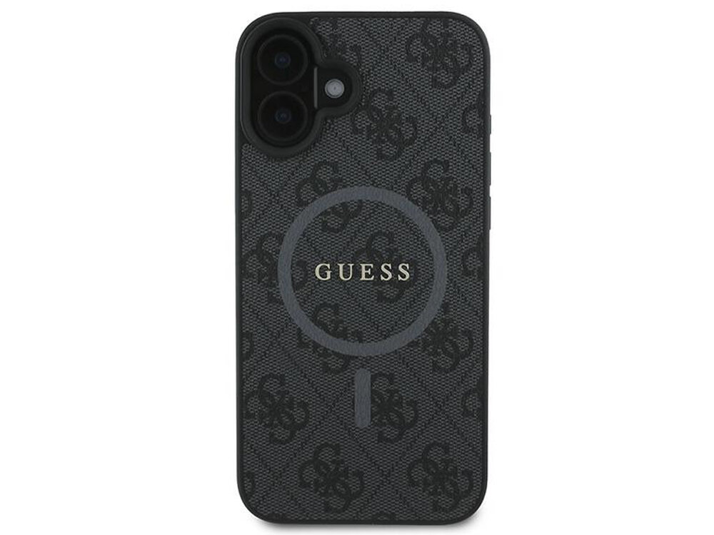 Etui GUESS 4G Ring Classic Logo Zintegrowany pierścień MagSafe ładowanie bezprzewodowe Magnesy stabilne przyleganie iPhone