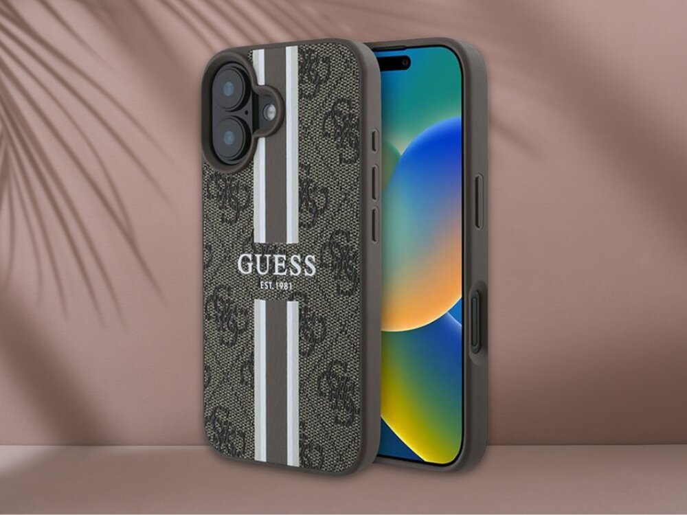 Etui Guess 4G Printed Stripes MagSafe