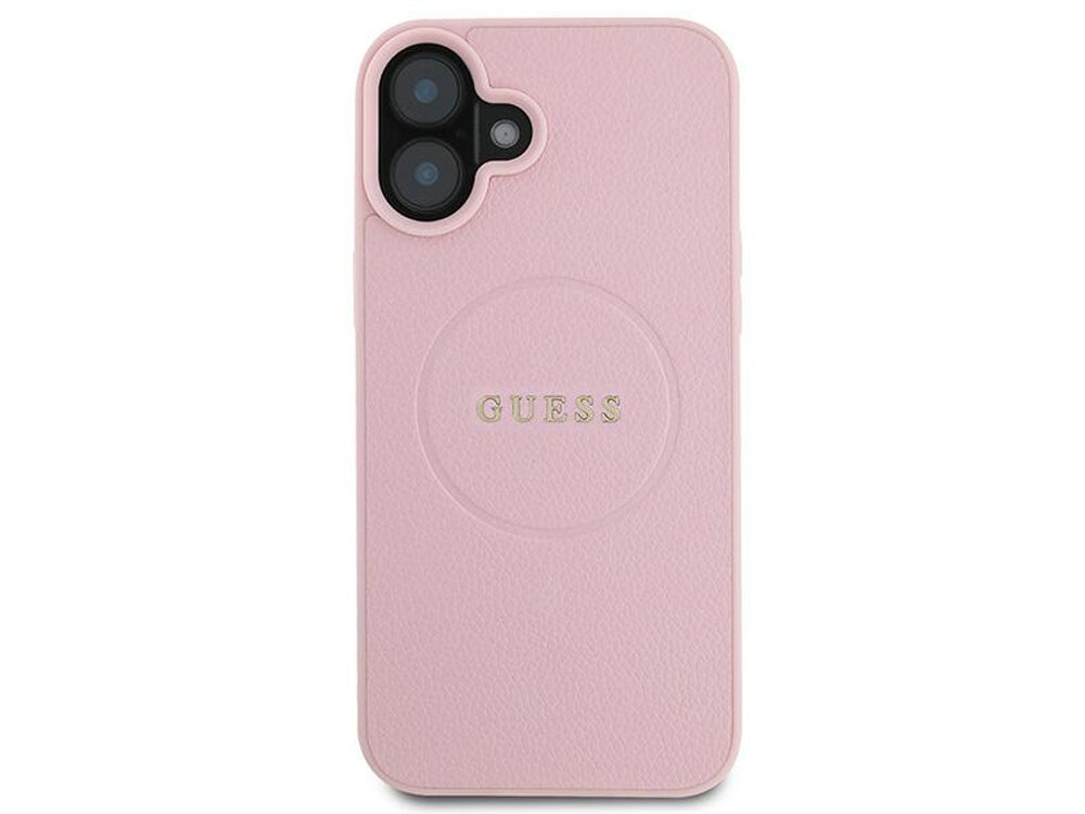 Etui GUESS Grained Ring magnetyczny pierścień systemem MagSafe szybkie i wygodne Wbudowane magnesy tłoczony pierścień