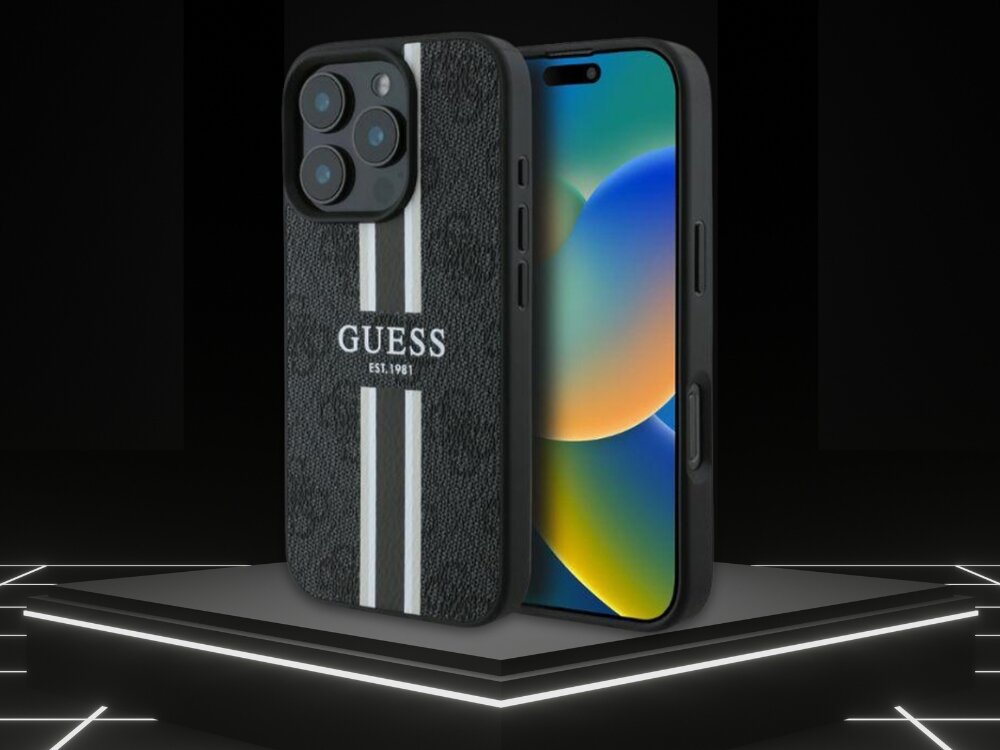 Etui Guess 4G Printed Stripes MagSafe