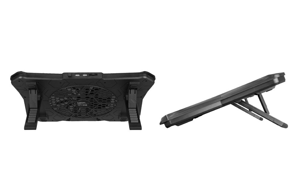 Podstawka chłodząca RAMPAGE AD-RC8 wydajność ergonomia stylowy design stylowy wygląd dynamiczne podświetlenie RGB regulacja kąta nachylenia dla graczy dla użytkowników biznesowych poprawa komfortu wydłużona żywotność urządzenia