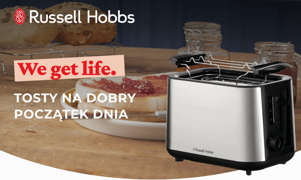 Toster RUSSELL HOBBS Heaton 27390-56 prezentacja design wizualizacja wygląd Sposób na śniadanie