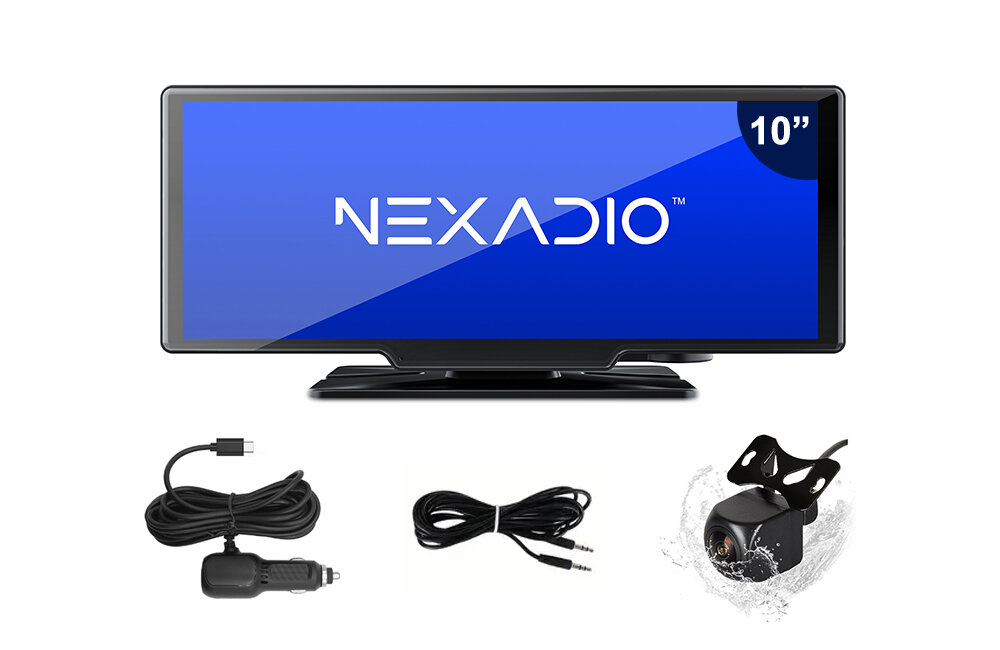 NEXADIO CP300 zasilacz samochodowy kamera cofania kabel AUX