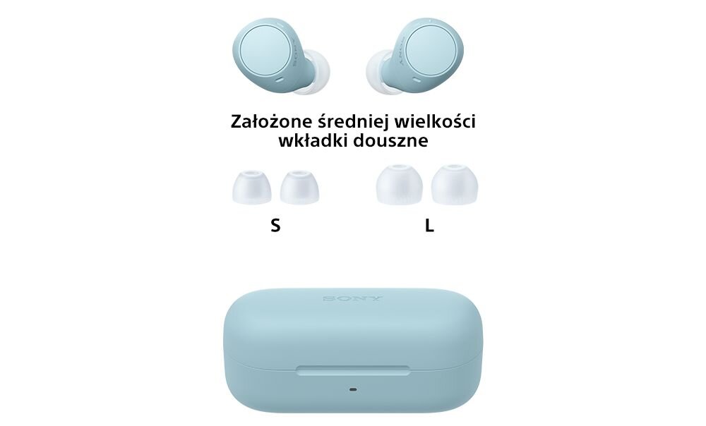 Słuchawki dokanałowe SONY WF-C510 zestaw