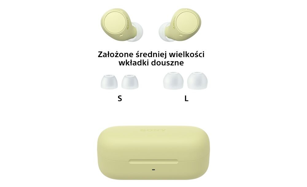 Słuchawki dokanałowe SONY WF-C510 zestaw