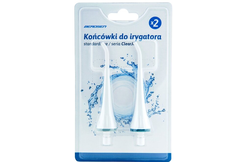 Końcówki do irygatora BERDSEN ClearJet X3, X4 łatwe użytkowanie i wymiana, kompatybilność, w domu i podróży