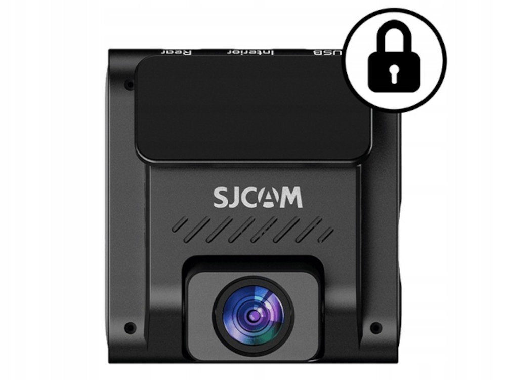 SJCAM M60 Tryb nagrywania awaryjnego najważniejsze materiały zabezpieczone - wideorejestrator na białym tle