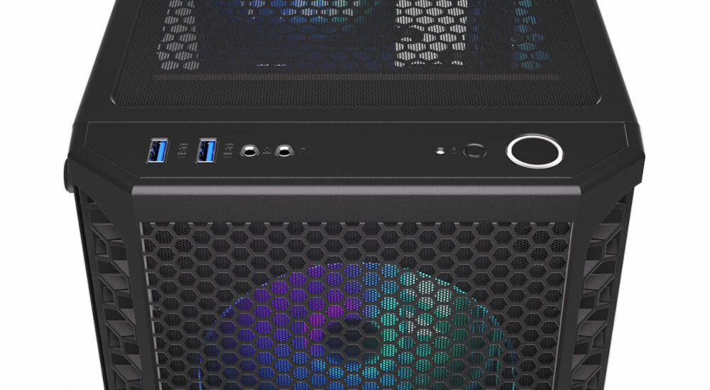 Komputer MAD DOG ENDORFY300ARGB-A09WR16 R5-5600 16GB RAM 1TB SSD Radeon RX6600 Windows 11 Home 4 wentylatory Stratus 120 PWM ARGB łożyska FDB filtry z magnetycznymi paskami