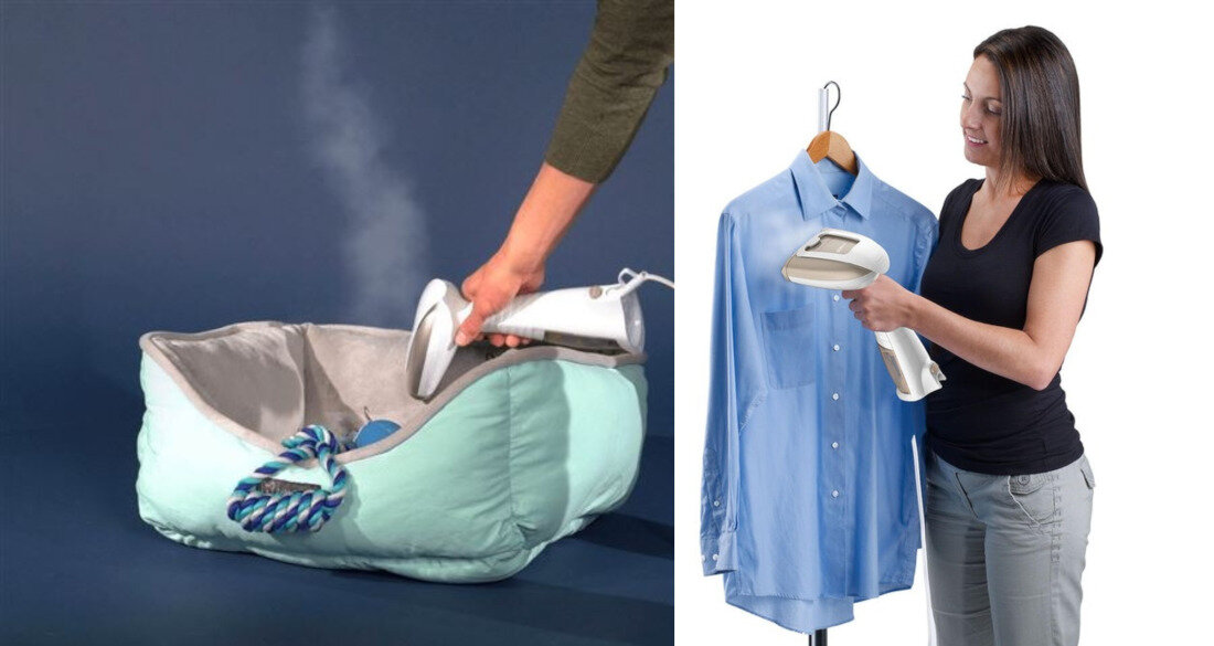 Parownica do ubrań CONAIR Turbo ExtremeSteam GS59XE Biały Wszechstronność ustawień 5 ustawień pary dopasowanie tkaniny funkcja Turbo zapachy zagniecenia nasadka 3 w 1 silikonowy pasek szczotka z włosia przekładka do delikatnych tkanin