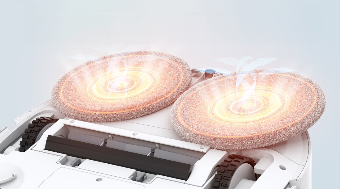 Robot sprzątający LYDSTO W2 Edge Biały Automatyczne czyszczenie suszenie mopa dezynfekcja temperatura